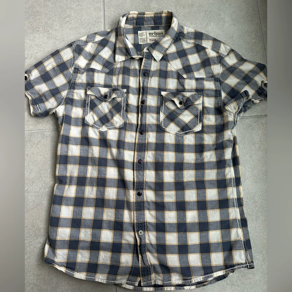 Urban Pipeline Men’s Button Shirt - Picture 1 of 6